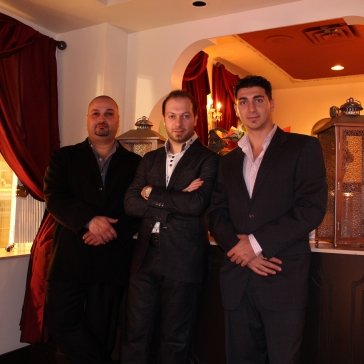 Wesam, Alen, and Eddie at Diwan Resturant