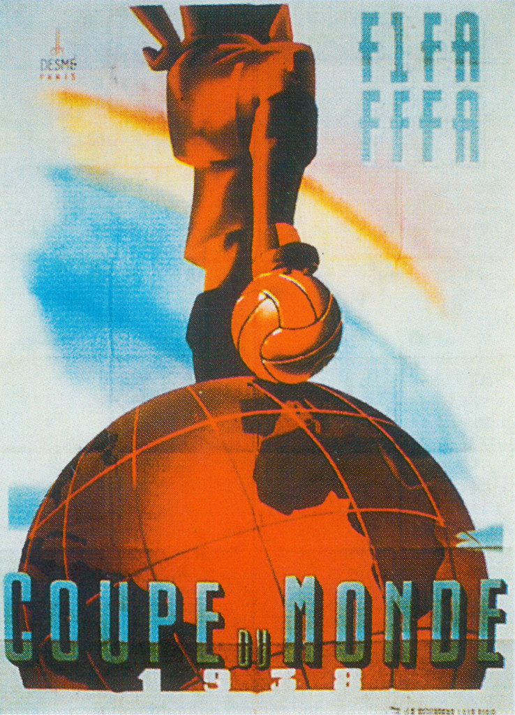 1938 World Cup Poster France