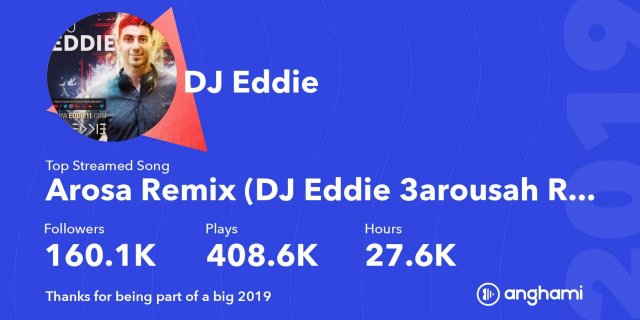 DJ Eddie on Anghami in 2019