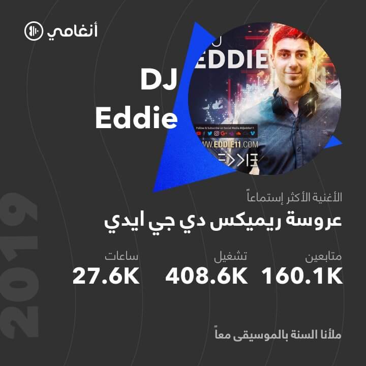 DJ Eddie on Anghami in 2019